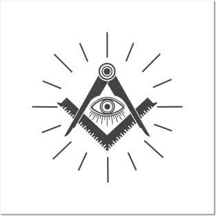 Masonic symbol Posters and Art